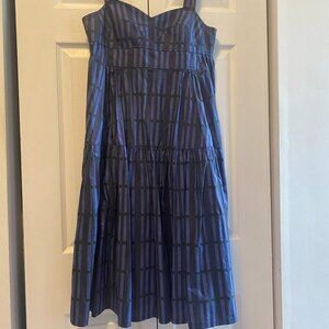Blue striped dress